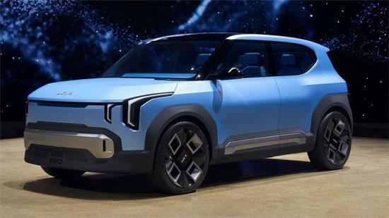 乐竞体育定位纯电小型SUV 起亚EV2概念车发布